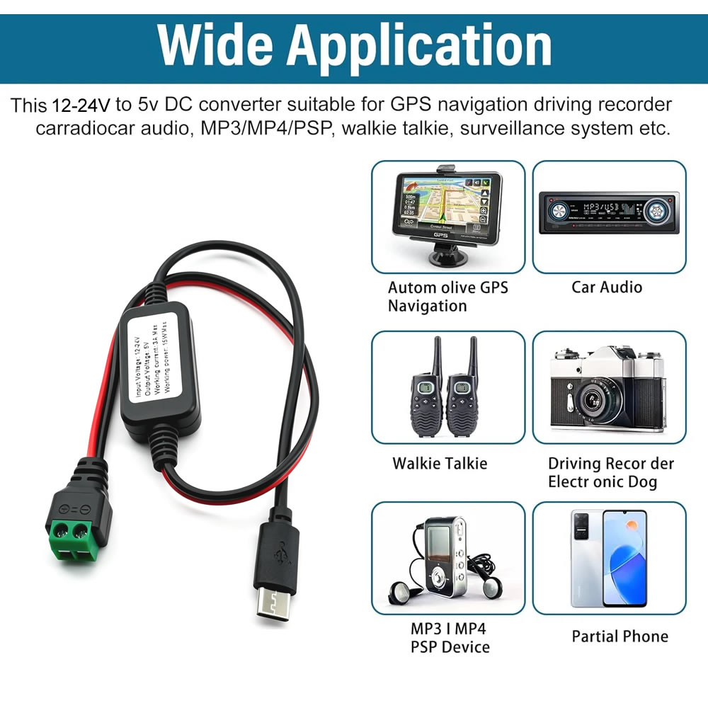 12V/24V to 5V Converter DC-DC  - Modular Power Supply review and price