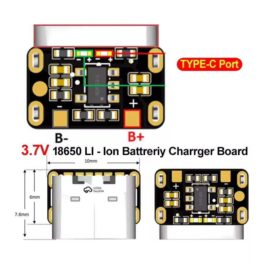 1-50PCS Type-C 18650 Lithium B - Modular Power Supply review and price