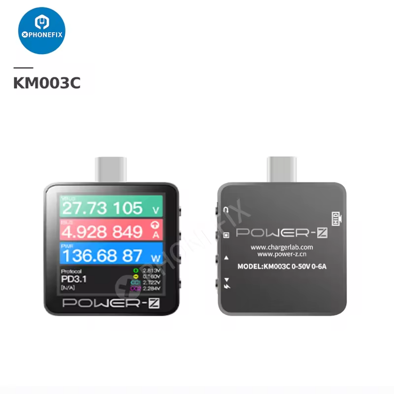 POWER-Z KM003C KT002 KM001 Typ - Power Supply Tester review and price