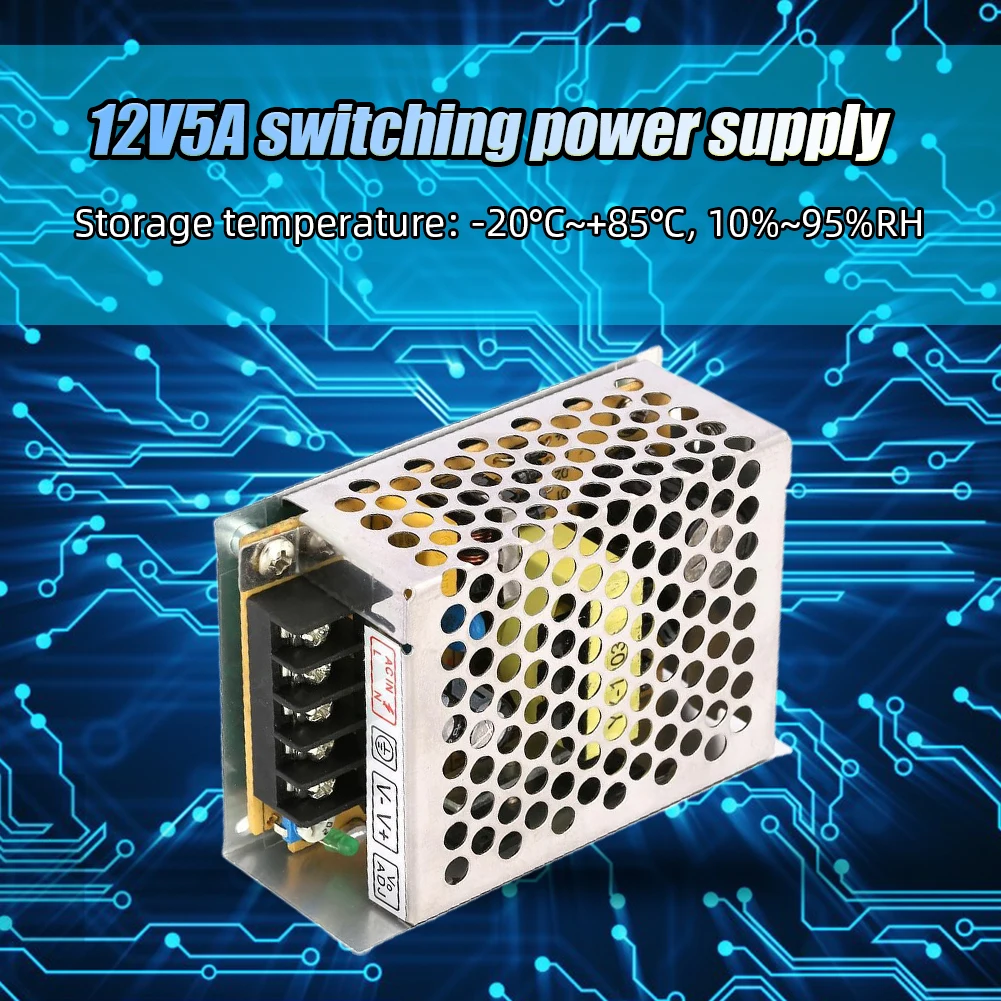 12V 5A Power Supply Adapter 60 - Smps Power Supply review and price