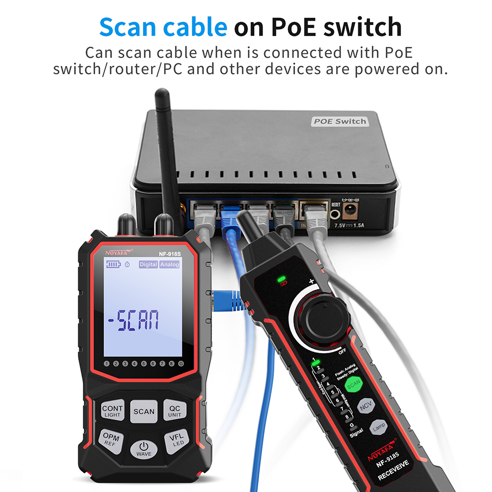 Noyafa Network Cable Tester LC - Power Supply Tester review and price