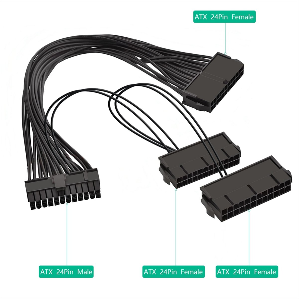 【A19R】ATX 24 Pin Male 1 to 3 P - Psu Computer review and price