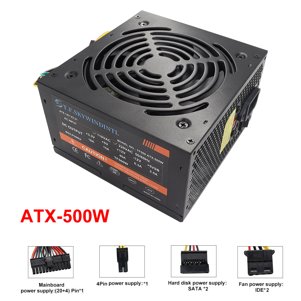 Cheap 500W Black ATX Desktop G - Power Supply 750W review and price