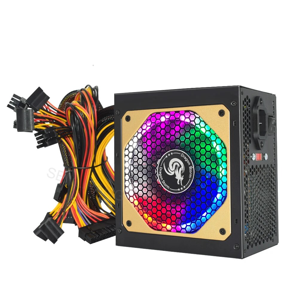 ATX 400W 600W 110-230V RGB 12V - Power Supply 750W review and price