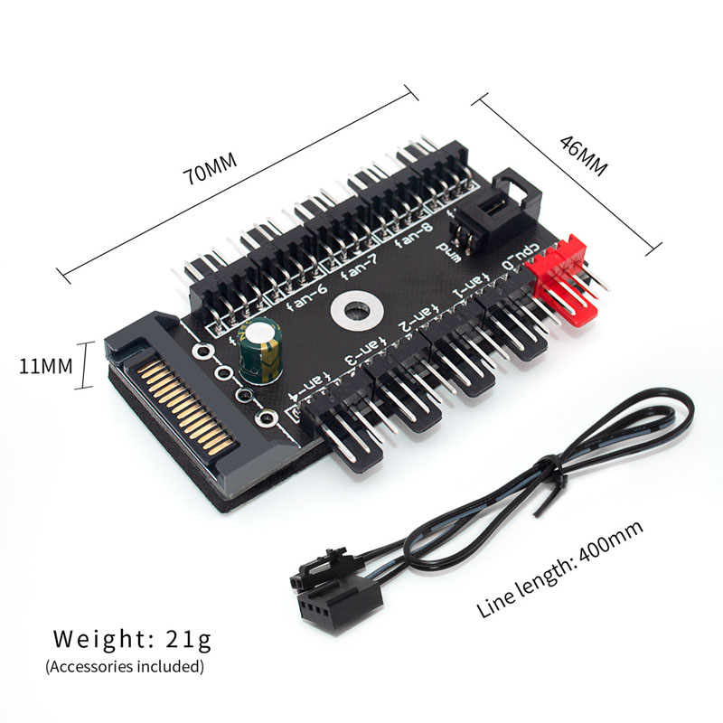 10-Port 4 Pin PWM Fan Hub Spli - Pc Power Supply review and price