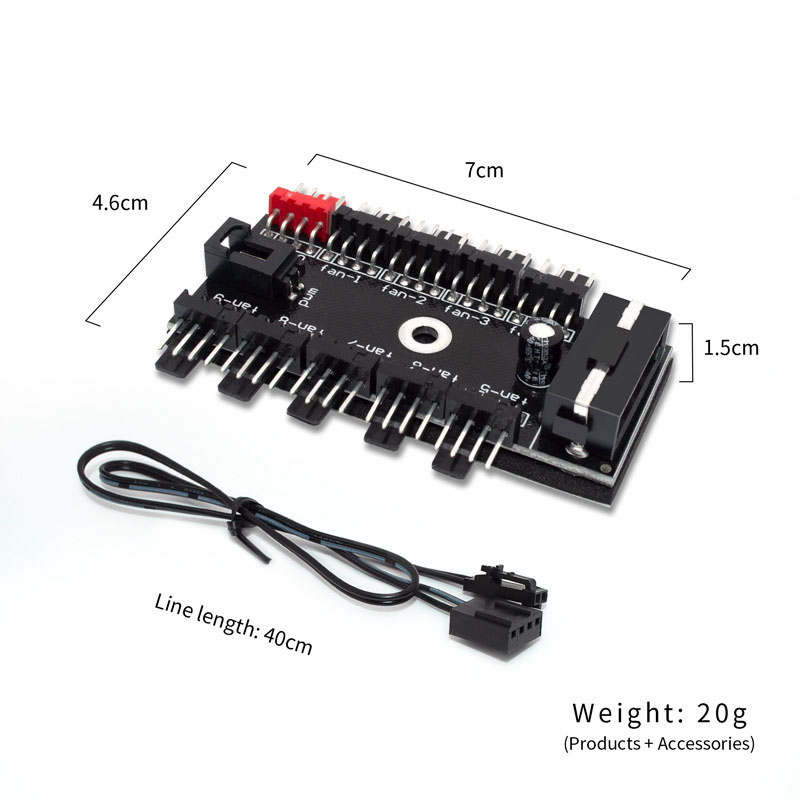 10-Port 4 Pin PWM Fan Hub Spli - Pc Power Supply review and price
