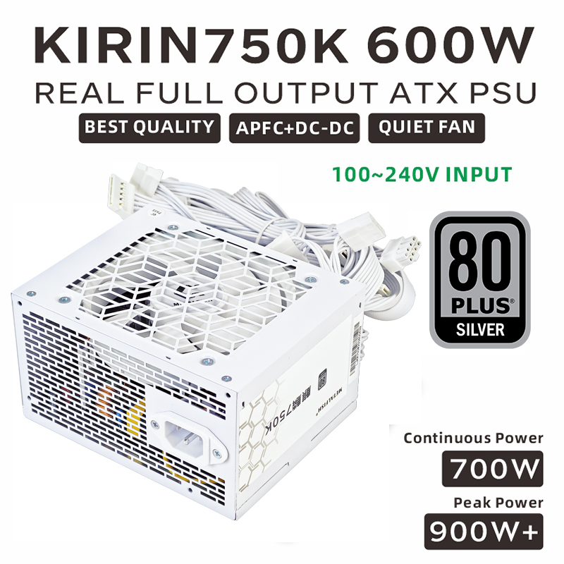 METALFISH KIRIN750K White Chas - Power Supply 650W review and price