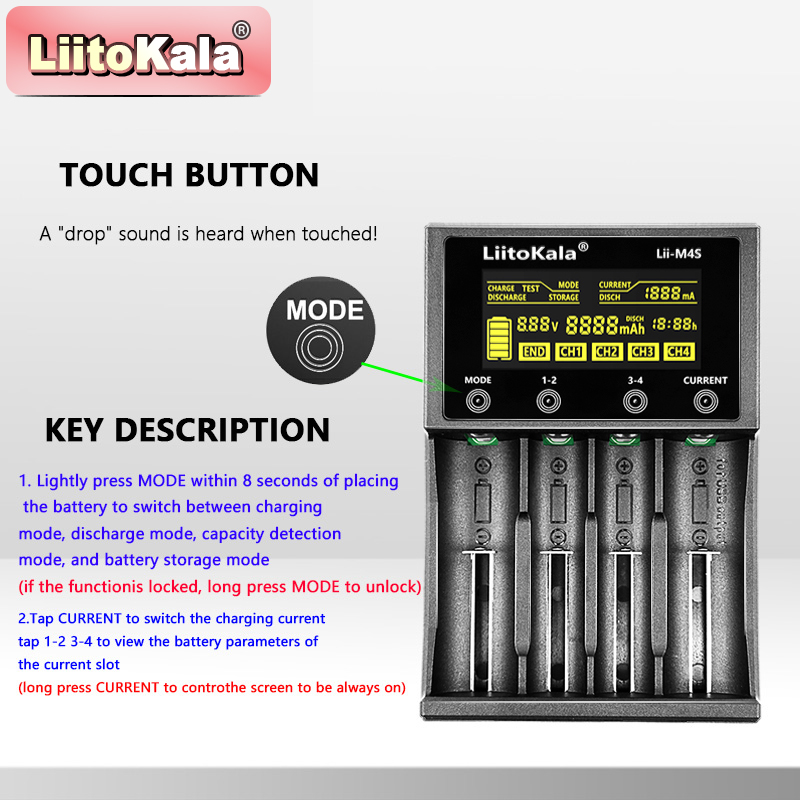 LiitoKala Lii-M4S Touch Charge - Power Supply Tester review and price