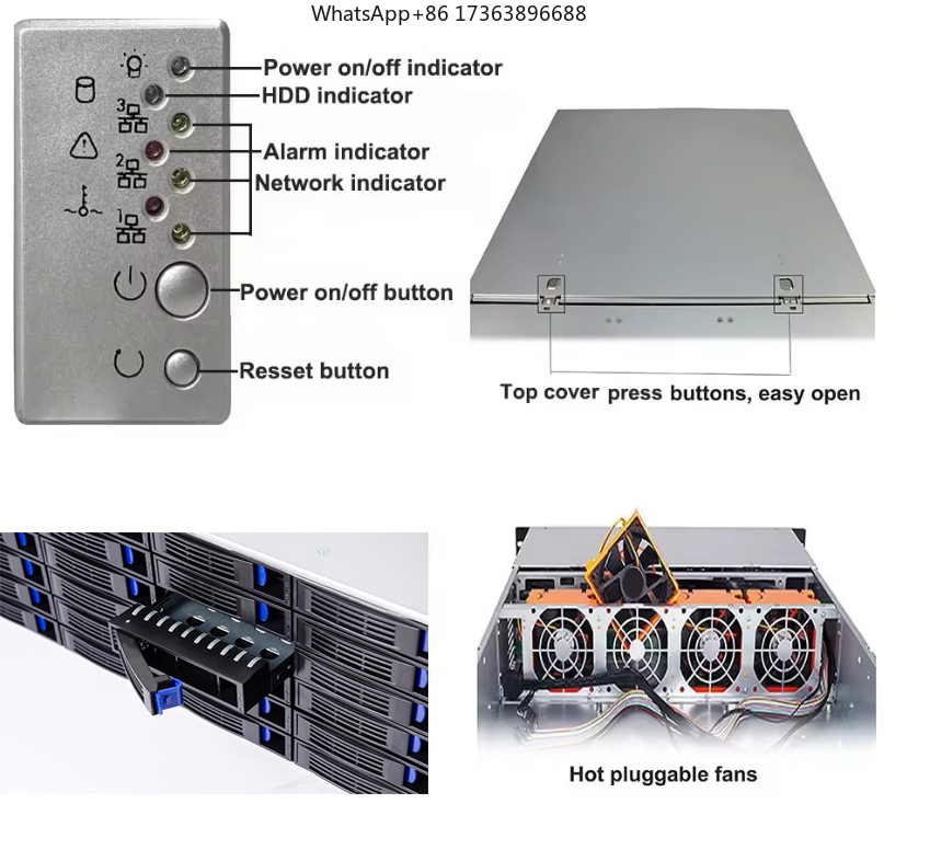 4U Rackmount Server Case 24 Ho - Server Power Supply review and price