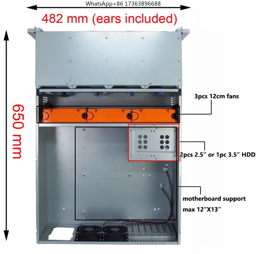 4U Rackmount Server Case 24 Ho - Server Power Supply review and price